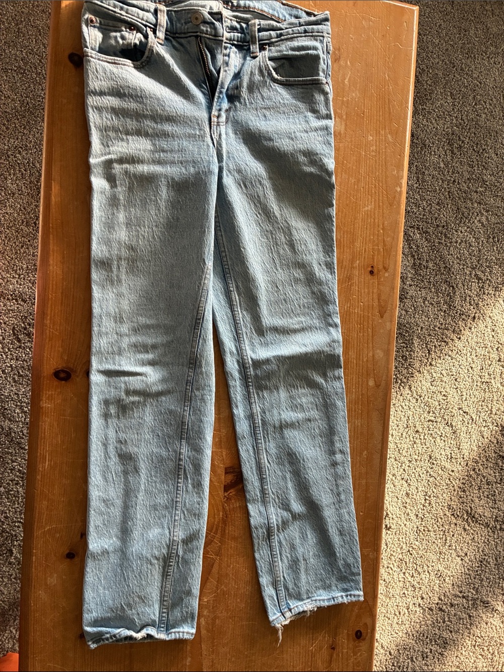 Abercrombie & Fitch Light Blue Straight Leg Jeans